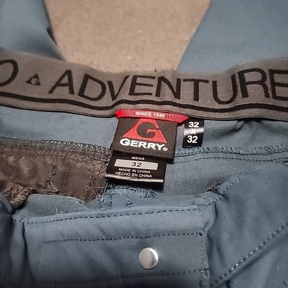 Gerry Men’s Venture Commuter Pants Stretch Fabric Leg Zip Pocket Blue 32x29 - Picture 3 of 7